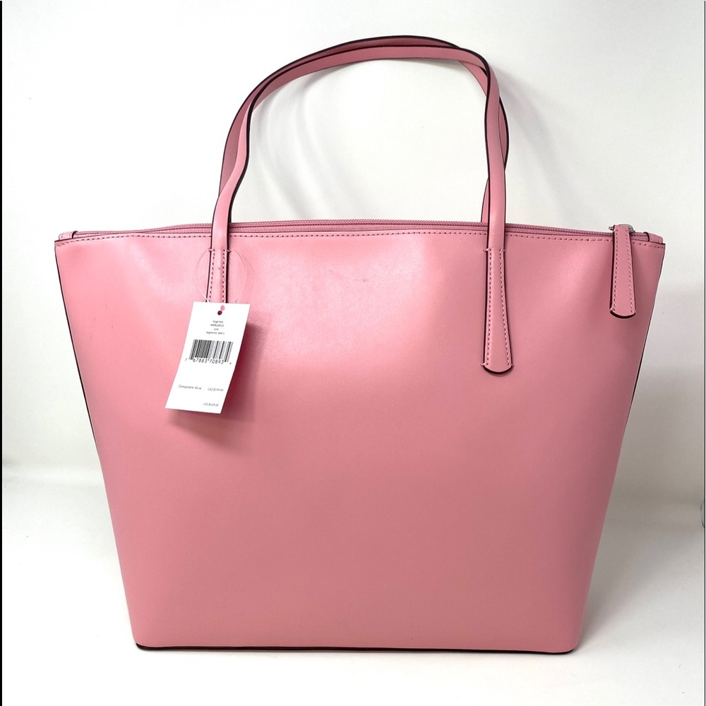 Kate ♠️Spade Large Women’s Tote Zina Leather Pink - Picture 4 of 10